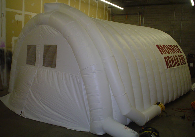 Inflatable rehab tent